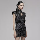 Punk Rave Women's Punk Industrial Style Faux Leather Vest