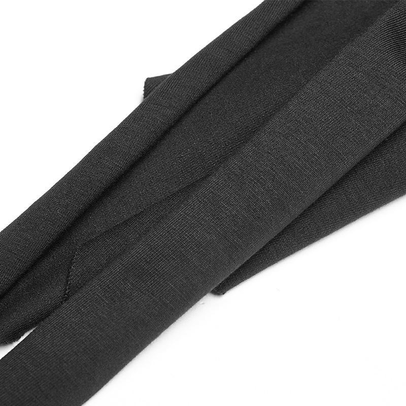 Women's Punk Irregular Hem Black Tank Top