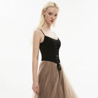 PUNK RAVE Women's Punk Lacing-up Bustier