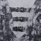 PUNK RAVE Damen Punk Tiefer V-Ausschnitt Ärmelloses Kleid