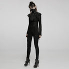 PUNK RAVE Women's Punk Ripped Mesh Cape