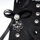 PUNK RAVE Women's Punk Rivets Bowknot Necktie