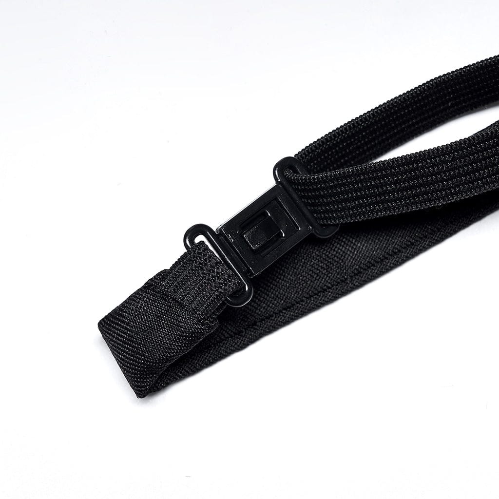 PUNK RAVE Women's Punk Rivets Bowknot Necktie