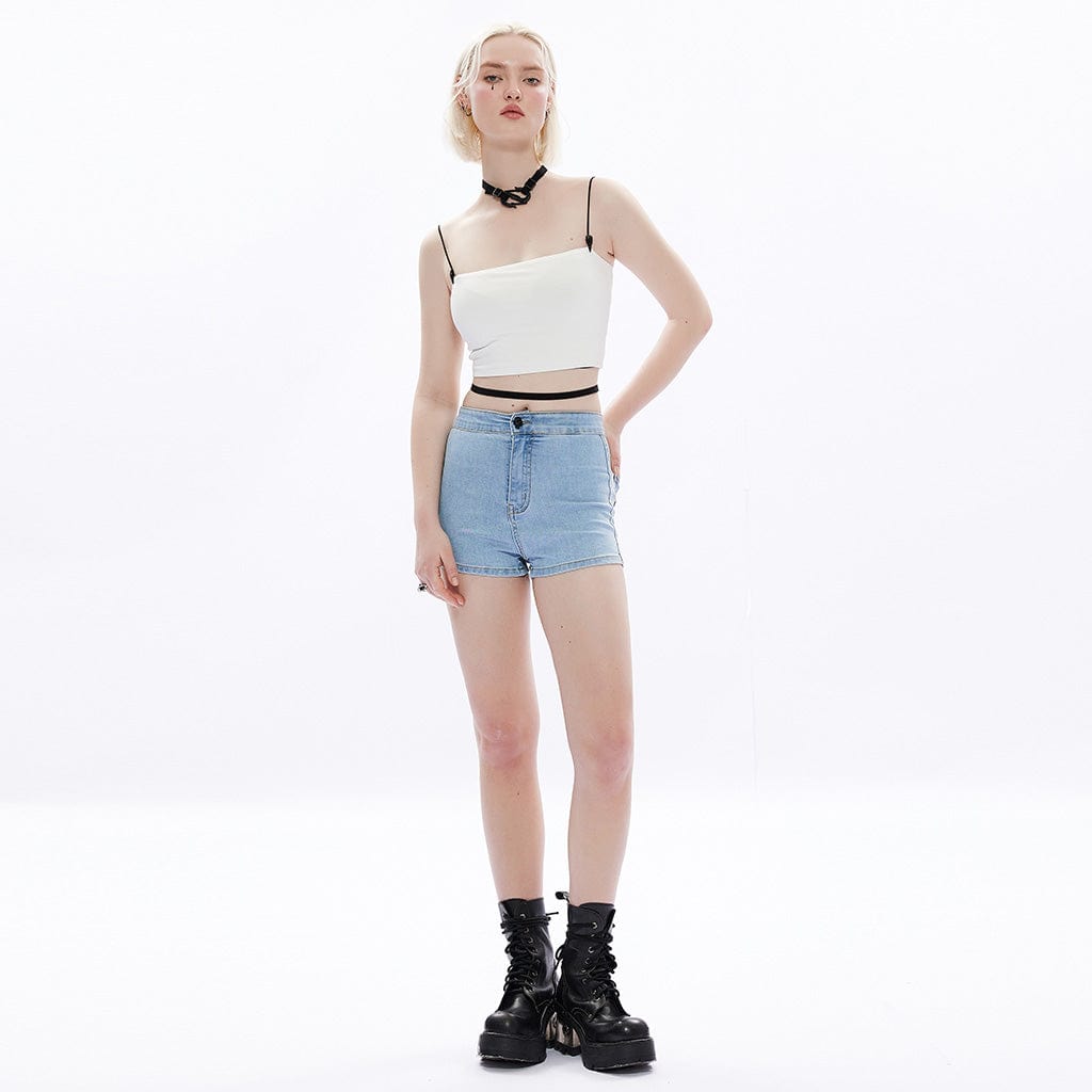 Punk Rave Women's Waistband With Adjustment Buckle Punk Accessories Slim  Girdle