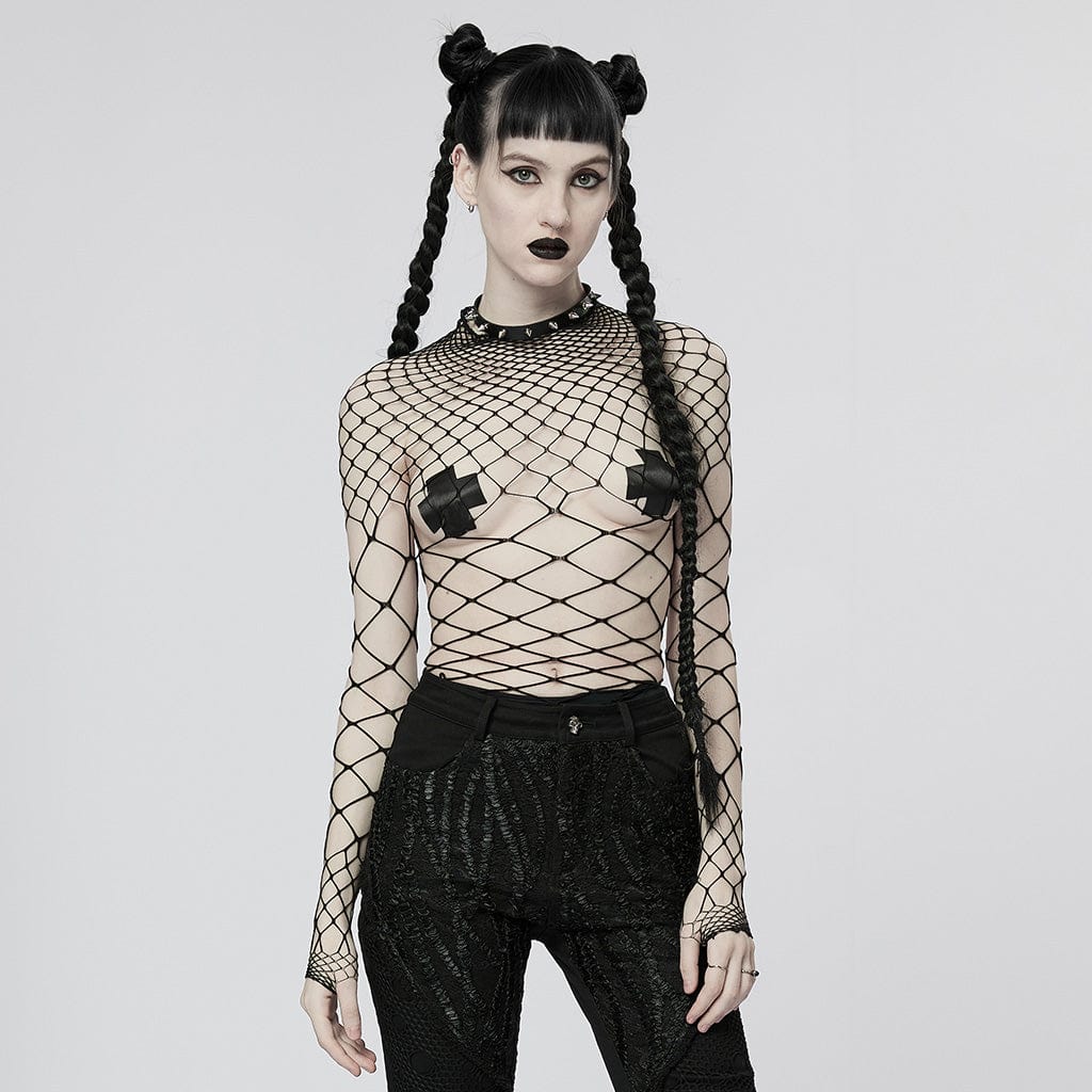 Women's Punk Sheer Mesh Bodysuit – Punk Design