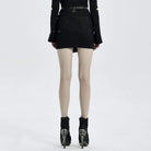 Women's Punk Side Slit Buckles Skirt