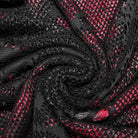 PUNK RAVE Damen Punk Skull Mesh Tank Top mit Ärmelschonern