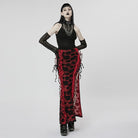 PUNK RAVE Damen Punk Schlangenhaut Kunstleder Halskette mit Kette