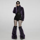 PUNK RAVE Women's Punk Woolen Leg Warmers