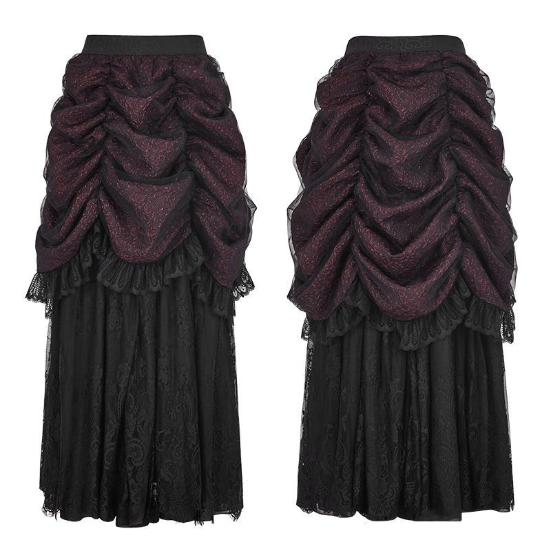 Women's Gothic Party Lace Bubble Skirt