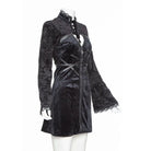 RNG Damen Gothic Tiefer Ausschnitt Prägung Mock Zweiteiliges Kleid