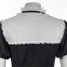 RNG Women's Gothic Stand Collar Lace Splice Dress