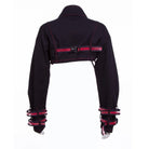 RNG Women's Grunge Stand Collar Straps Short Jacket Red