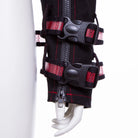 RNG Women's Grunge Stand Collar Straps Short Jacket Red