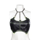 RNG Women's Punk Chain Halterneck Bustier