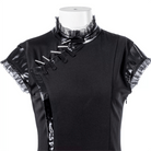 RNG Women's Punk Cheongsam Collar Irregular Dress