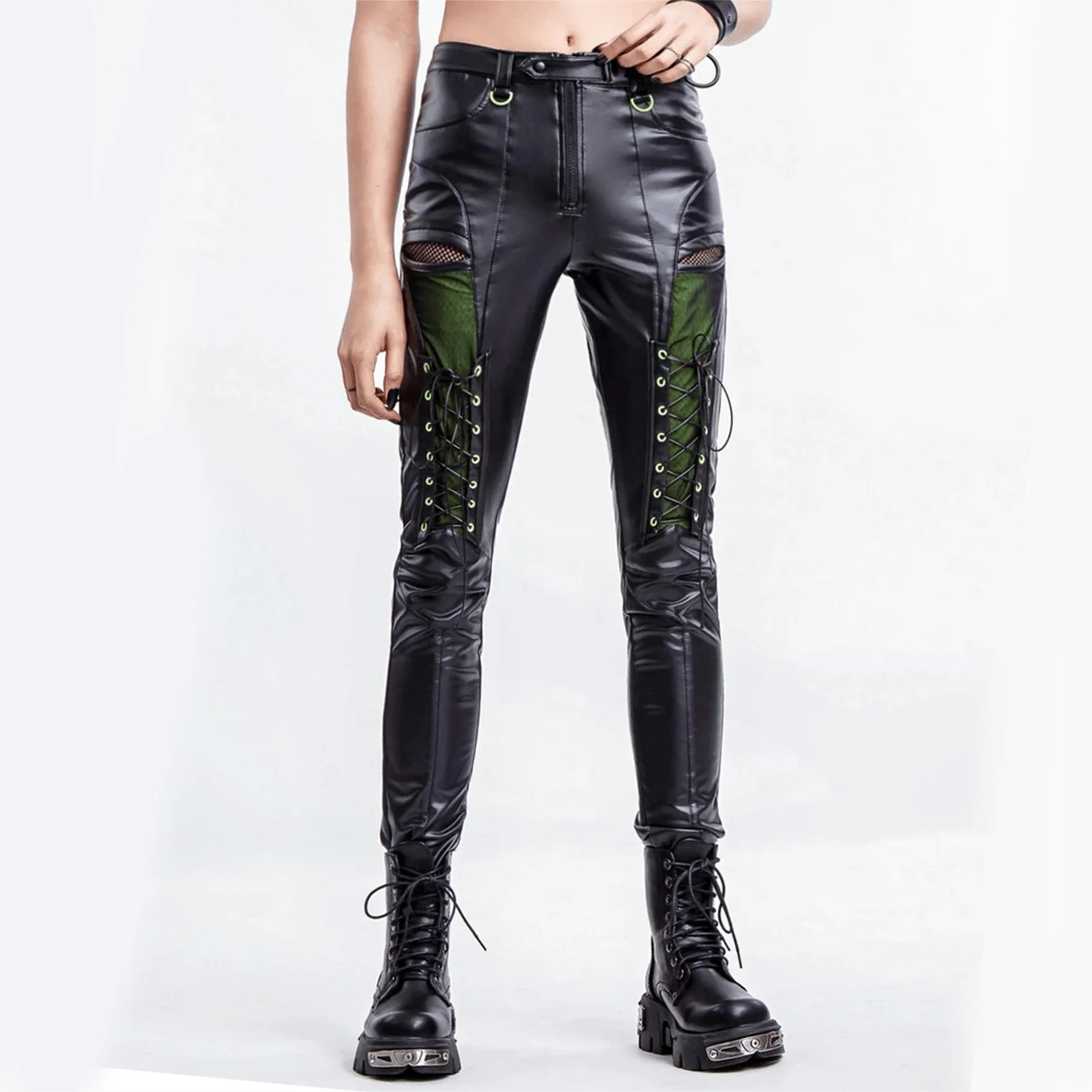Goth 2025 leather leggings