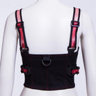 RNG Women's Punk Double Color Mesh Splice Vest Red