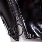 RNG Damenweste aus Kunstleder mit Punk-Reißverschluss