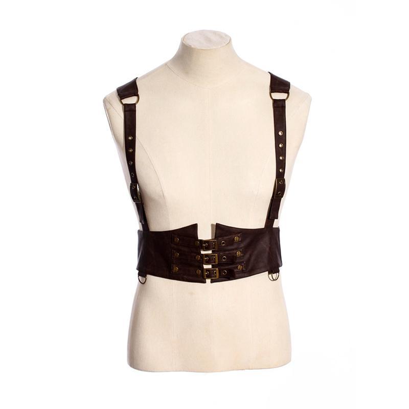 Leather Steampunk Body Harness