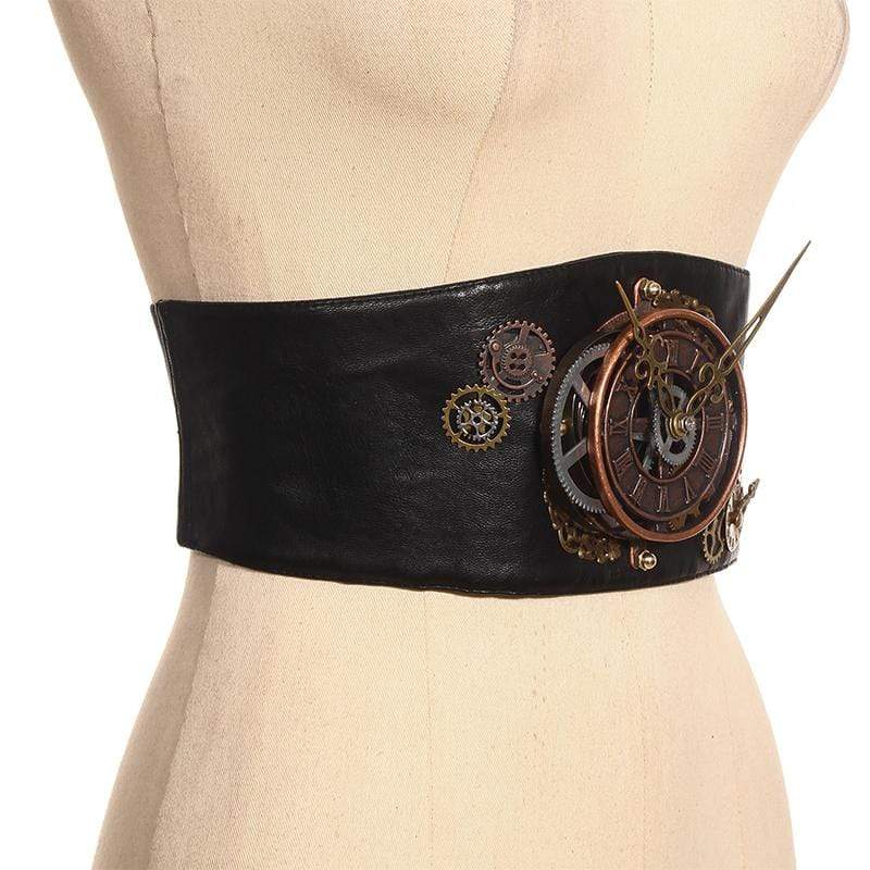 Steampunk Clock part Broad Waist Belt – Punk Design