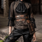 RQ-BL Steampunk Double Belt with Pouch