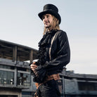 Steampunk Ruffled Shirt With Necktie