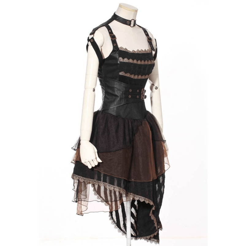 RQ-BL Women's Asymmetric Steampunk Dress