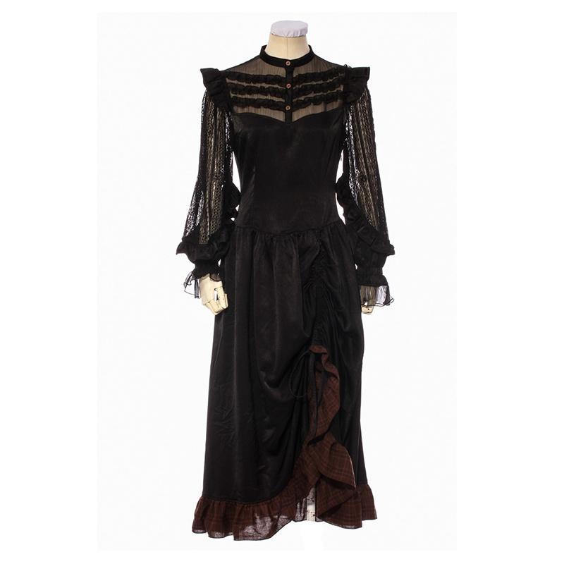 Women's Goth Middy Length Dress