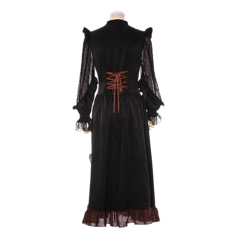 Women's Goth Middy Length Dress