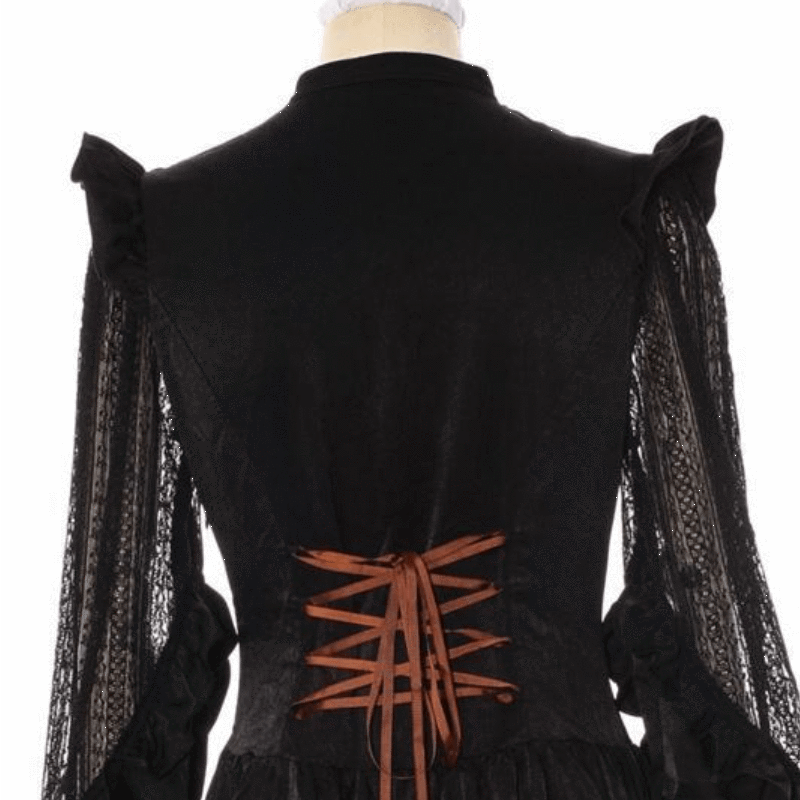 RQ-BL Women's Goth Middy Length Dress