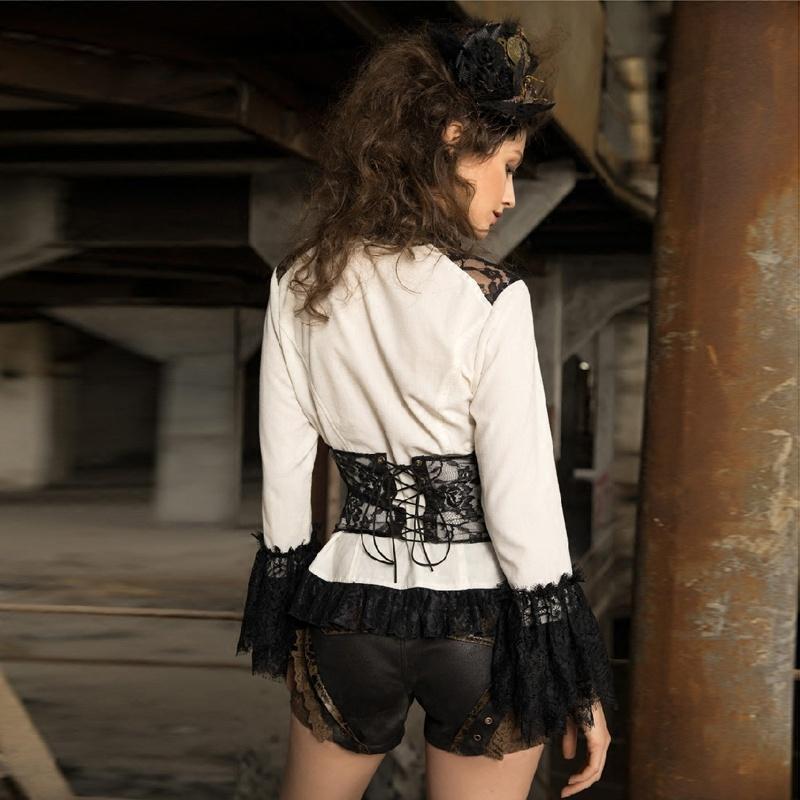 Women's Highly Detailed Steampunk Short Top