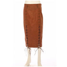 RQ-BL Women's Leatherlook Steampunk Straight Skirt