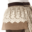 RQ-BL Women's Multilayered Mid Length Frilly Vintage Skirt
