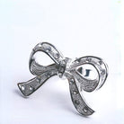 RQ-BL Women's Steampunk Bowknot Diamante Ring