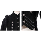 RQ-BL Women's Steampunk Faux Fur Splice Swallow-tailed Jacket