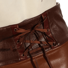 RQ-BL Women's Steampunk Faux Leather Half Skirt