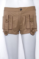 RQ-BL Women's Steampunk Gear Splice Cargo Shorts