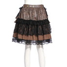 RQ-BL Women's Steampunk Lace Splice Layered Skirt