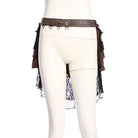 RQ-BL Women's Steampunk Lace Splice Layered Skirt