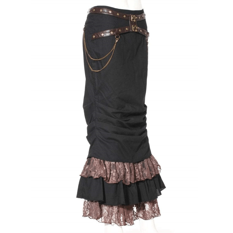 RQ-BL Women's Steampunk Mermaid Skirt